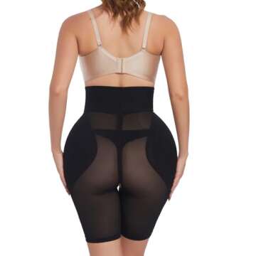 Clevvets Hip Pads for Women Hip Enhancer Booty Pad Womens Shapewear Tummy Control Panties Shaper Shorts