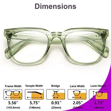 VISOONE Blue Light Blocking Glasses for Stylish Eye Protection