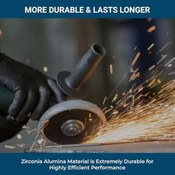 Benchmark Abrasives 4.5" x 7/8" Premium High Density Jumbo Zirconia Type 27 Flap Discs 4 1/2 for Angle Grinder, Sanding Discs, Finishing - Grinding Wheels 4 1/2 inch - (10 Pack) - 60