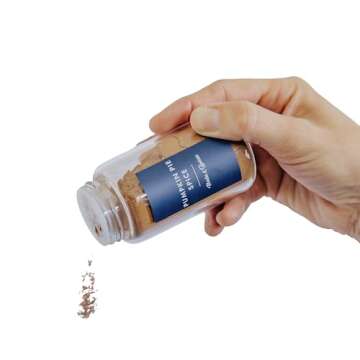 Minimalist Spice Jar Labels - Waterproof Organizing Stickers