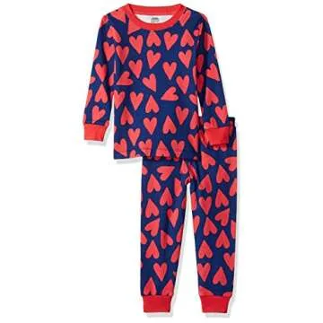 Amazon Essentials Unisex Babies' Snug-Fit Cotton Pajama Sleepwear Sets | 2-Piece Comfort