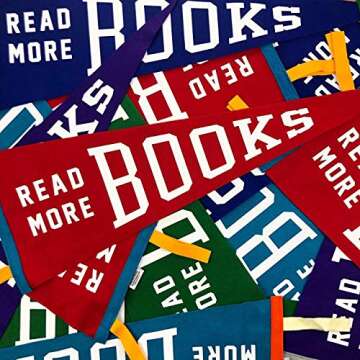 "Read More Books" Pennant • Oxford Pennant Original