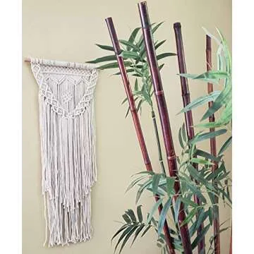 Aura Designs Boho Macrame Wall Hanging 16x36 Inches Decor