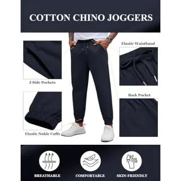 Stylish COOFANDY Men's Casual Joggers for Comfort
