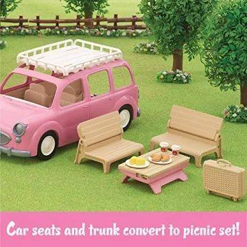 Calico Critters Family Picnic Van Toy for Kids