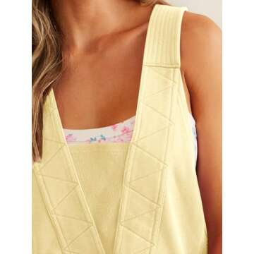 Cicy Bell Womens Summer Casual Romper Sleeveless Athletic Trendy Short Jumpsuit Workout Loose Fit Outfits