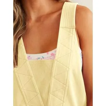 Cicy Bell Womens Summer Casual Romper Sleeveless Athletic Trendy Short Jumpsuit Workout Loose Fit Outfits