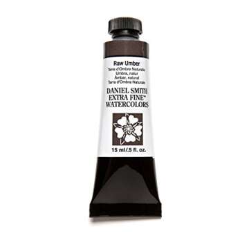 Daniel Smith Extra Fine Watercolor 15ml Paint Tube, Raw Umber (284600097), 0.5 Fl Oz (Pack of 1)