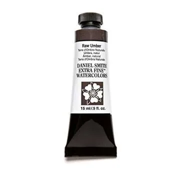 Daniel Smith Extra Fine Watercolor 15ml Paint Tube, Raw Umber (284600097), 0.5 Fl Oz (Pack of 1)