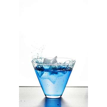 DRINKSPLINKS Ice Cube Tray Star Shaped Premium Silicone Mold Freezer Tray & Oven-Safe Meal Prep Cont...