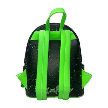 Loungefly Rick and Morty Glow in the Dark Womens Double Strap Shoulder Bag Purse
