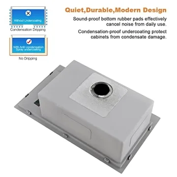 33 Inch Black Drop In Kitchen Sink with Cup Washer