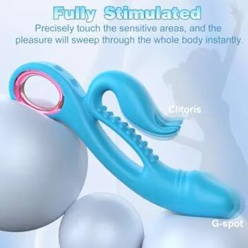 Ablushgirl Rabbit Vibrator with Dual Stimulation and 10 Modes