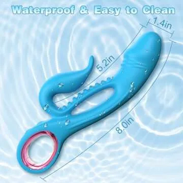 Ablushgirl Rabbit Vibrator with Dual Stimulation and 10 Modes