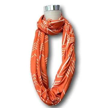 Nursing Scarf for Breastfeeding | Infinity Nursing Cover Hides Back for Privacy