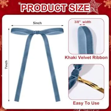 Glitinsel 24 Pcs Velvet Bows Coquette Ribbon Bows Crafts Gift Decorative Bows for Bachelorette Coque...