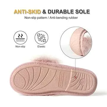 Women's Furry Slippers for Comfort and Glamour