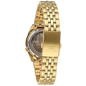 Seiko Men's SNK366K 5 Automatic Gold Dial Gold-Tone Stainless Steel Watch