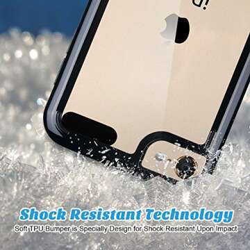 Durable ULAK iPod Touch 5/6/7 Clear Case with Screen Protectors