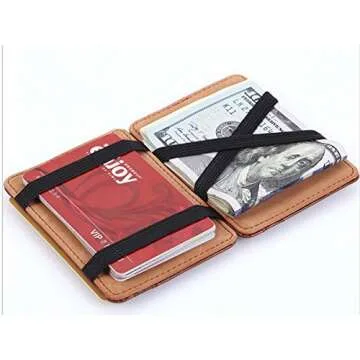 Genuine Leather Slim Pocket Wallet for Men and Women