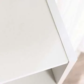 Sauder Beginnings 3-Shelf Bookcase, Bookshelf with Adjustable Storage Shelves, L: 24.57" x W: 11.5" x H: 35.28", Soft White