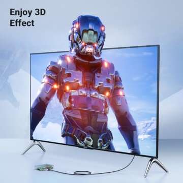 UGREEN 8K Mini HDMI to HDMI Cable 6.6FT Aluminum Braided 8K@60Hz 4K@240Hz Bidirectional HDR eARC Compatible with Raspberry Pi Zero Camera Camcorder Graphics Card Tablet Projector