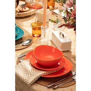 Sweese 5 Inch Porcelain Small 10 oz Bowls Set of 6, for Dessert | Ice cream | Soup | Rice | Fruits | Small Portions - Microwave, Dishwasher, and Oven Safe - Hot Assorted Color