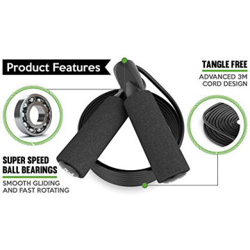 Adjustable Speed Jump Rope for Ultimate Cardio Fitness Training