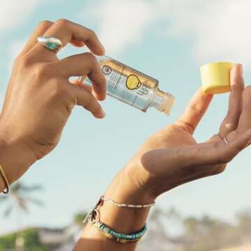 Sun Bum Revitalizing Protect and Repair Hair Oil | UV Protecting, Vegan and Cruelty Free | Enriched with Jojoba Oil | 1.7 Fl Oz