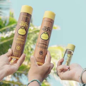 Sun Bum Revitalizing Protect and Repair Hair Oil | UV Protecting, Vegan and Cruelty Free | Enriched with Jojoba Oil | 1.7 Fl Oz