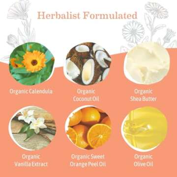 Earth Mama Sweet Orange Baby Liquid Wash Foaming Hand Soap, Organic All Purpose Body Wash for Sensitive Skin, Castile Soap with Coconut Oil, Shea Butter, Calendula, & Aloe, (Packaging May Vary)