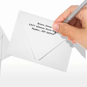 LUXPaper A2 Contour Flap Invitation Envelopes | 4 3/8" x 5 3/4" | White | 80lb. Text | 100% Recycled | 50 Qty