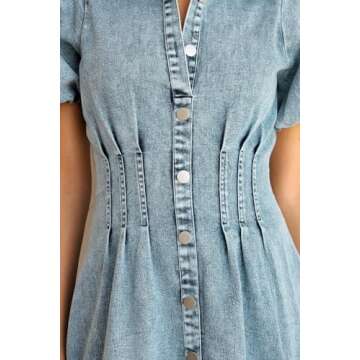 KDF Summer Denim Dress for Women Chic and Versatile