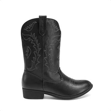 DREAM PAIRS Girls Cowboy Boots - Stylish & Comfy