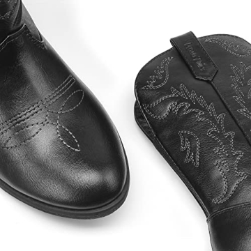 DREAM PAIRS Girls Cowboy Boots - Stylish & Comfy