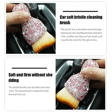 zipelo Car Detailing Brush with Stylish Bling Handle