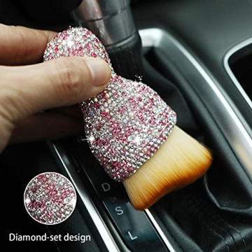 zipelo Car Detailing Brush with Stylish Bling Handle