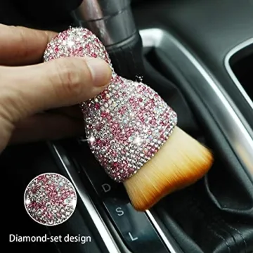 zipelo Car Detailing Brush with Stylish Bling Handle