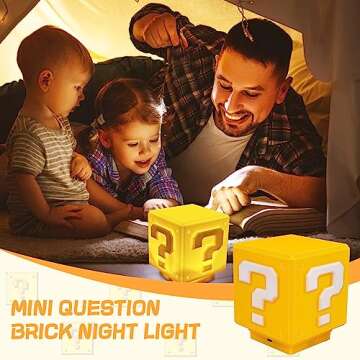 Fun Mario Night Light with Sounds for Kids and Fans