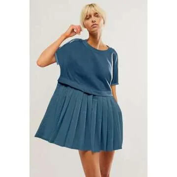 Stylish SAUKOLE Casual T-Shirt Dress for Summertime