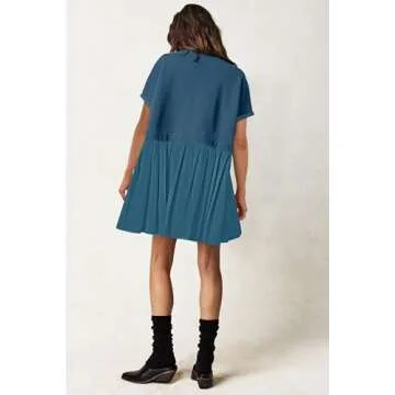 Stylish SAUKOLE Casual T-Shirt Dress for Summertime