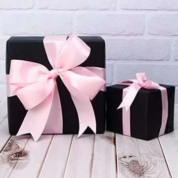 Ribbli Light Pink Satin Ribbon for Arts and Crafts