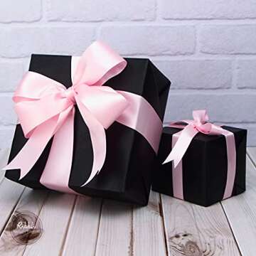 Ribbli Light Pink Satin Ribbon for Arts and Crafts