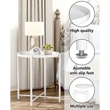 JANE EYRE Tray Metal End Table - Stylish and Versatile Design
