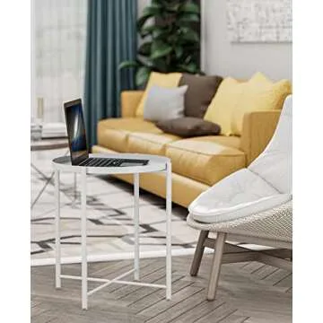 JANE EYRE Tray Metal End Table - Stylish and Versatile Design