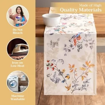 Maison d'Hermine Cotton Table Runner for Holidays & Events