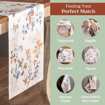 Maison d'Hermine Cotton Table Runner for Holidays & Events