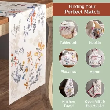 Maison d'Hermine Cotton Table Runner for Holidays & Events