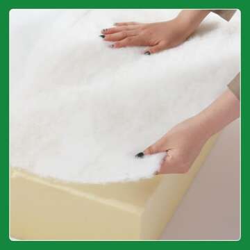 HOMBYS 200 GSM Upholstery Batting Extra Thick, Quilt Batting by The Roll, Dacron Upholstery Cushion Warp Keep Your Cushion Fluffy-48 in * 5 Yards