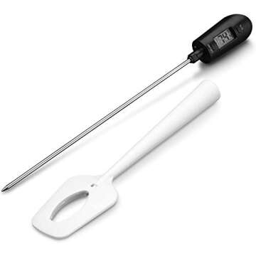 Lightbeam Digital Candy Thermometer, Instant Read Kitchen Cooking & Spatula Thermometer Temperature ...